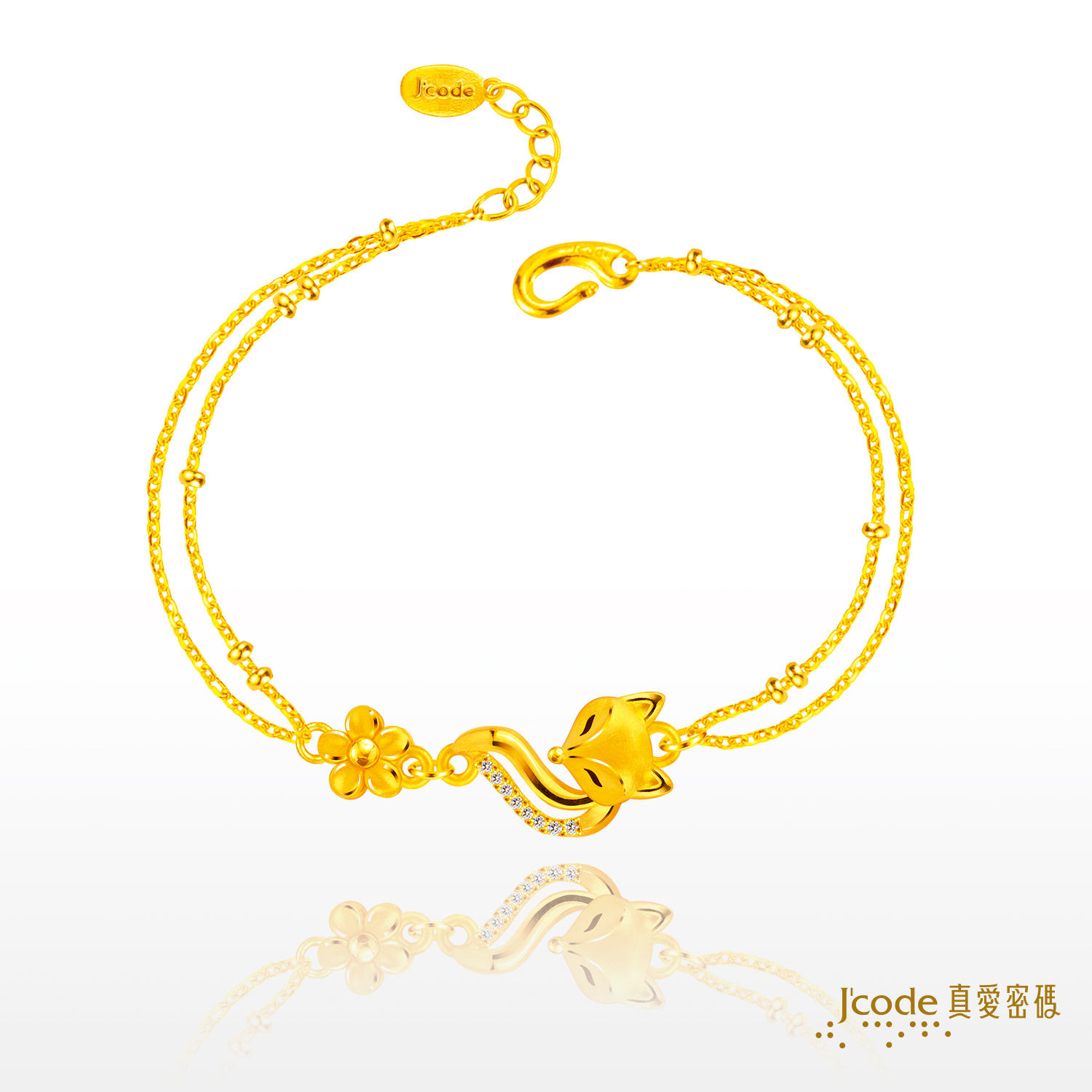 美狐仙 ( 鋯石 ) - 黃金手鍊