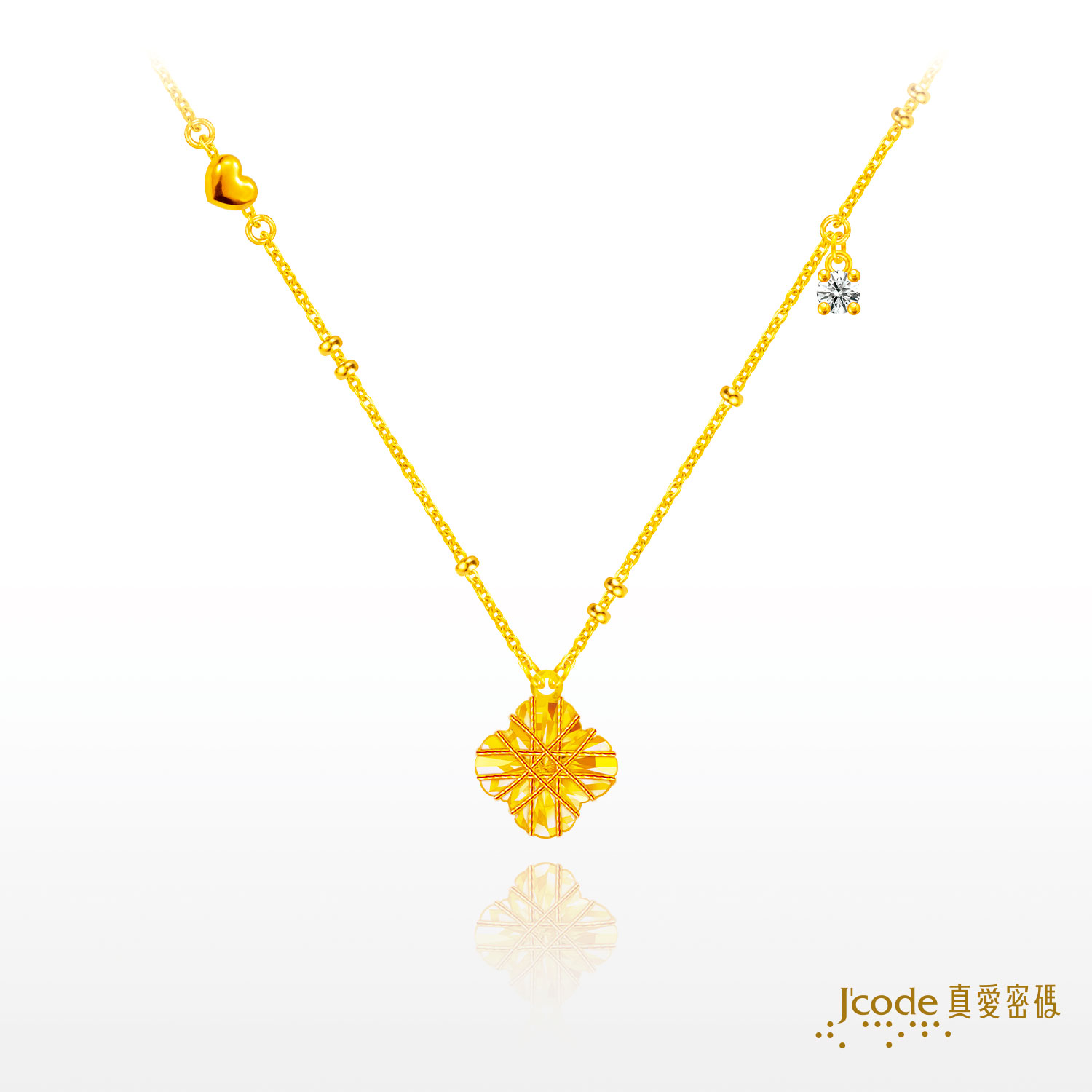 閃耀幸福 ( 金絲 )-黃金項鍊